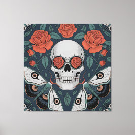 Eeuwige bloei: een dans van leven en dood canvas afdruk