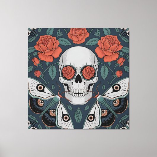 Eeuwige bloei: een dans van leven en dood canvas afdruk (Voorkant)