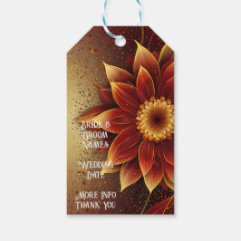 Eeuwige bloei: een tijdloze viering van de liefde cadeaulabel