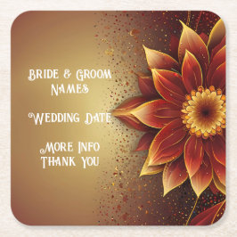 Eeuwige bloei: een tijdloze viering van de liefde kartonnen onderzetters