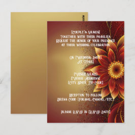 Eeuwige bloei: een tijdloze viering van liefde briefkaart