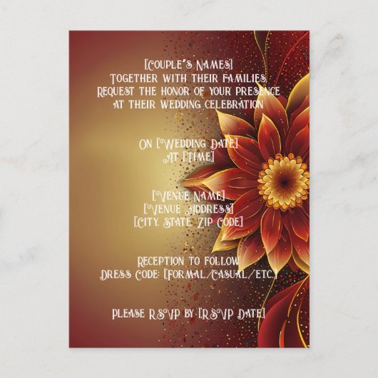 Eeuwige bloei: een tijdloze viering van liefde briefkaart (Voorkant)