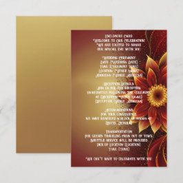 Eeuwige bloei: een tijdloze viering van liefde informatiekaartje