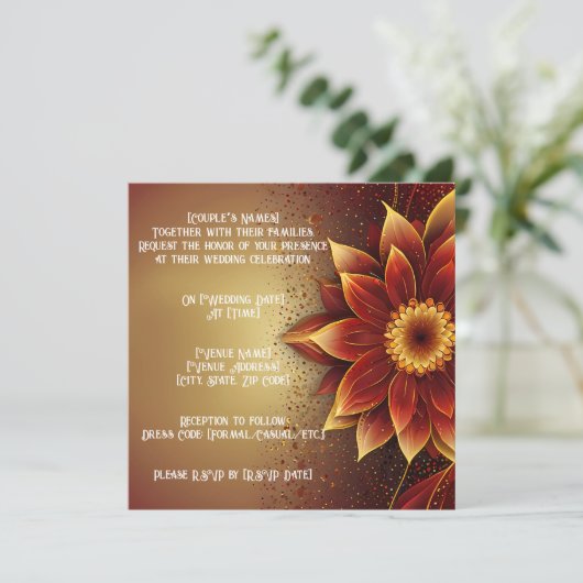 Eeuwige bloei: een tijdloze viering van liefde kaart (Staand voorkant)