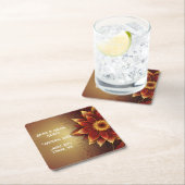 Eeuwige bloei: een tijdloze viering van liefde kartonnen onderzetters (Insitu)