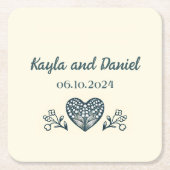 Eeuwige bloei kartonnen onderzetters (Voorkant)