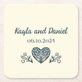 Eeuwige bloei kartonnen onderzetters