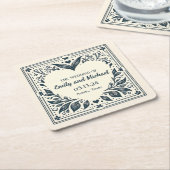 Eeuwige bloei kartonnen onderzetters (Schuin)