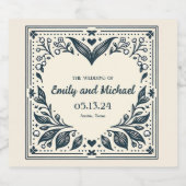 Eeuwige bloei sparkling wijnetiket (Enkel label)