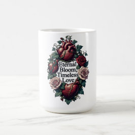 Eeuwige Bloei Tijdloze Liefde Omstrengelde Harten Koffiemok