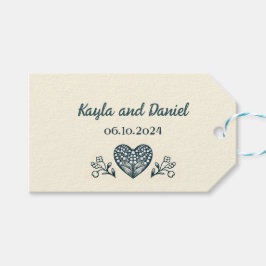 Eeuwige Bloemen, Aangepaste Bruiloft Cadeaulabel