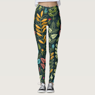 Eeuwige Bloemen: Handgetekende bloemenelegantie Leggings