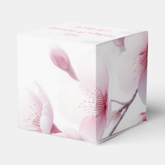 Eeuwige Bloesems Bruiloft Favorieten Box Bedankdoosjes (Achterkant)