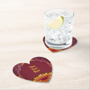 Eeuwige bloesems: een viering van liefde kartonnen onderzetters