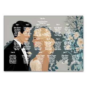 Eeuwige bloesems: een viering van liefde" Trouwen Kaart