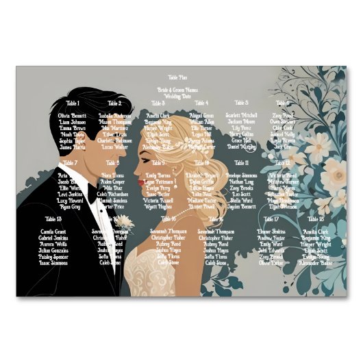 Eeuwige bloesems: een viering van liefde" Trouwen Kaart (Voorkant)