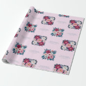 Eeuwige Bloom - Shakespeareaanse Bloemen Wrapping Cadeaupapier (Uitgerold)