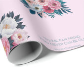 Eeuwige Bloom - Shakespeareaanse Bloemen Wrapping Cadeaupapier (Rol Hoek)
