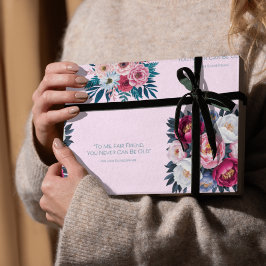 Eeuwige Bloom - Shakespeareaanse Bloemen Wrapping Cadeaupapier