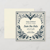 Eeuwige Blooms Sla de datum op Kaart (Voorkant / Achterkant)