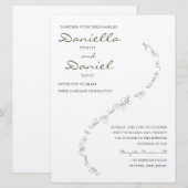 Eeuwige Bond Joodse bruiloft uitnodiging (Voorkant / Achterkant)