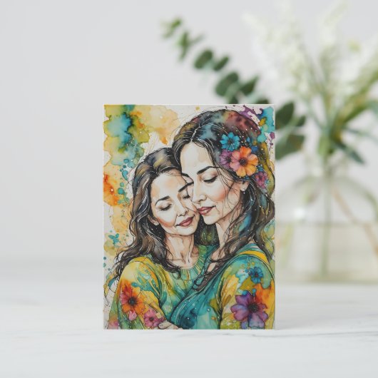 "Eeuwige Bond" Moederdag Briefkaart (Staand voorkant)