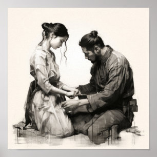 Eeuwige Bonden: Liefde omarmen in de Japanse tradi Poster