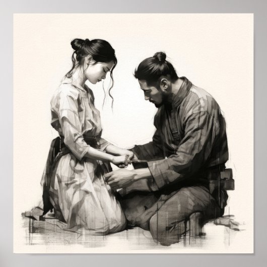 Eeuwige Bonden: Liefde omarmen in de Japanse tradi Poster (Voorkant)