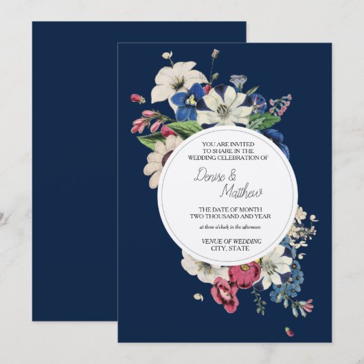 Eeuwige Collectie in Polar Night Blue Kaart (Voorkant / Achterkant)