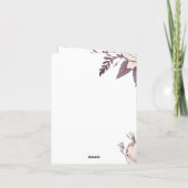 Eeuwige dankbaarheid: Moederdag Floral Kaart (Achterkant)