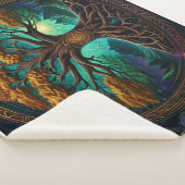 Eeuwige Diversiteit: De Boom van het Leven Yggdras Sherpa Deken (3/4)