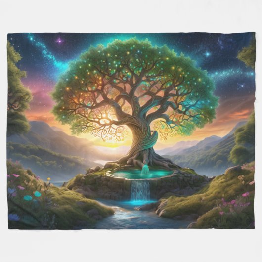 Eeuwige diversiteit: de wonderlijke boom van het l fleece deken (Voorkant (Horizontaal))