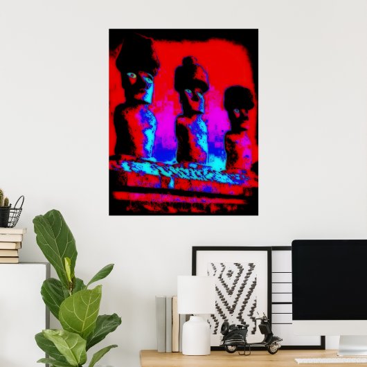 Eeuwige Dromen van RapaNui Poster (Thuiskantoor)