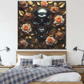 Eeuwige Elegantie Canvas Afdruk (Insitu (Slaapkamer))