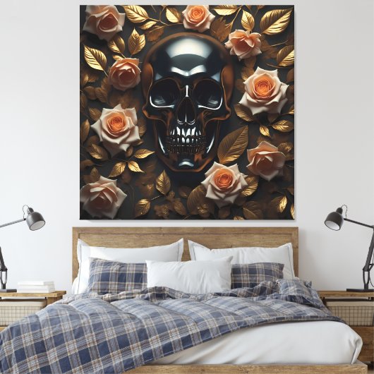 Eeuwige Elegantie Canvas Afdruk (Insitu (Slaapkamer))