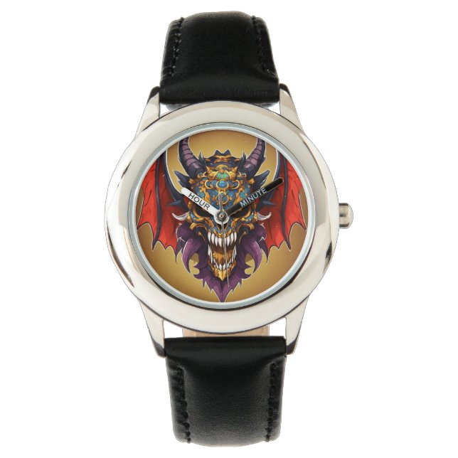 "Eeuwige Elegantie: De Dragon Guardian Tijdstuk" Horloge (Voorkant)