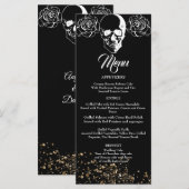 Eeuwige Elegantie Gotische Bruiloft Menu (Voorkant / Achterkant)