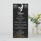 Eeuwige Elegantie Gotische Bruiloft Menu (Staand voorkant)