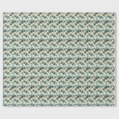 Eeuwige Elegantie: groen en goud Cadeaupapier (Vlak)