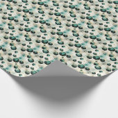 Eeuwige Elegantie: groen en goud Cadeaupapier (Hoek)