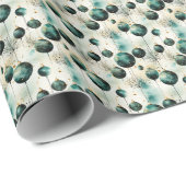 Eeuwige Elegantie: groen en goud Cadeaupapier (Rol Hoek)