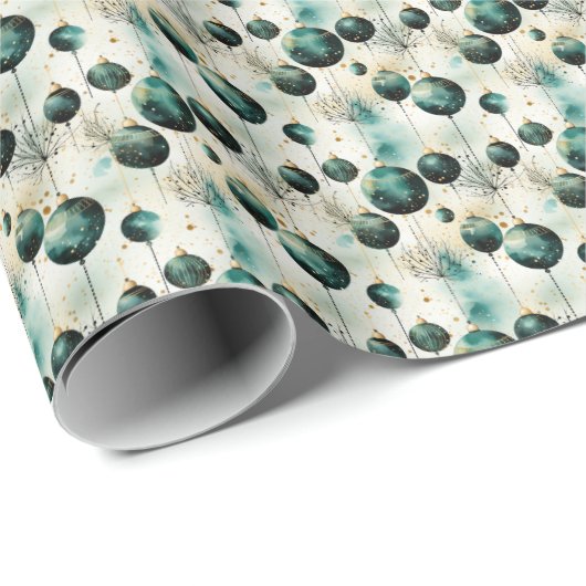 Eeuwige Elegantie: groen en goud Cadeaupapier (Rol Hoek)