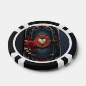 Eeuwige Elegantie – Hart van Klokwerk Poker Chips (Enkel)