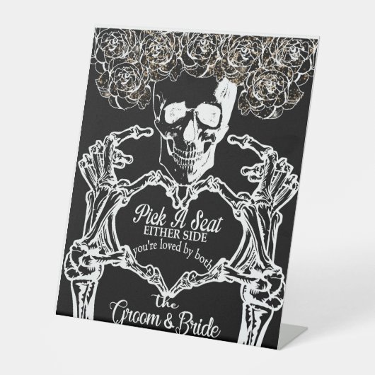 Eeuwige Elegantie Kies een stoel Reclamebord Met Voetstuk (Voorkant)