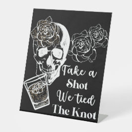 Eeuwige Elegantie Neem een schot We gebonden de kn Reclamebord Met Voetstuk