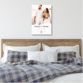 Eeuwige Elegantie: Onthulling van onze bruiloft ui Canvas Afdruk (Insitu (Slaapkamer))