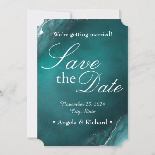 Eeuwige Elegantie: sla de datum op Save The Date (Voorkant)