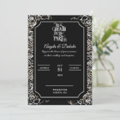 Eeuwige elegantie tot de dood ons deelhuwelijk kaart (Staand voorkant)