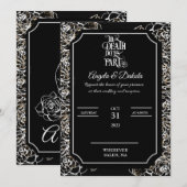 Eeuwige elegantie tot de dood ons deelhuwelijk kaart (Voorkant / Achterkant)