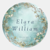 Eeuwige Elfen Bruiloft  Ronde Sticker (Voorkant)